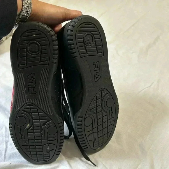 Fila Original Fitness Roses Athletic Shoe Pink Black womens size 8 1/2 - Picture 5 of 6